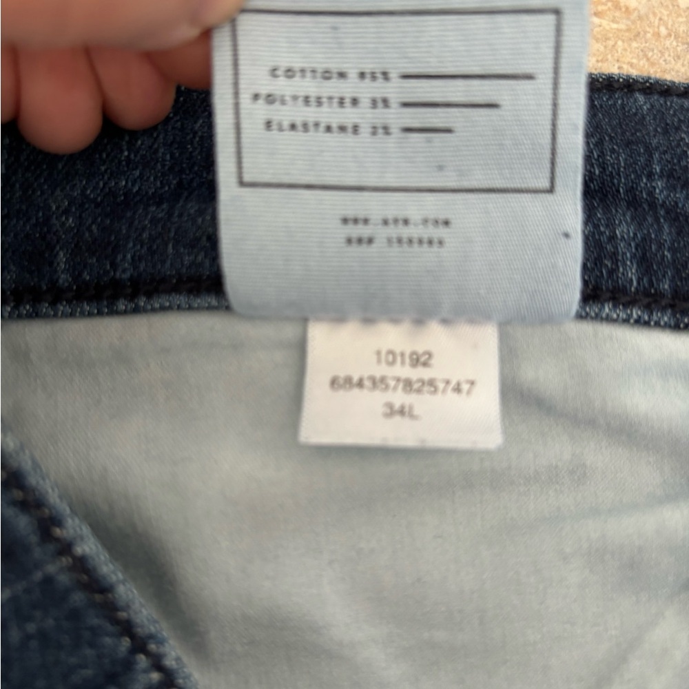EUC AYR The Pop Jeans Size 34L High Rise Straight Denim - Picture 5 of 7